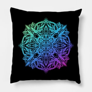 Multicolored Mandala 2 Pillow