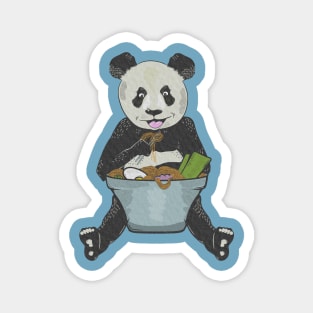 Panda Eating Noodles Magnet