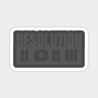 RESOLUTION 2023 NEW YEAR TSHIRTS Magnet