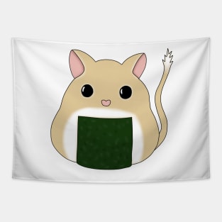 Cute rice ball gerbil (shushi, onigiri) Tapestry