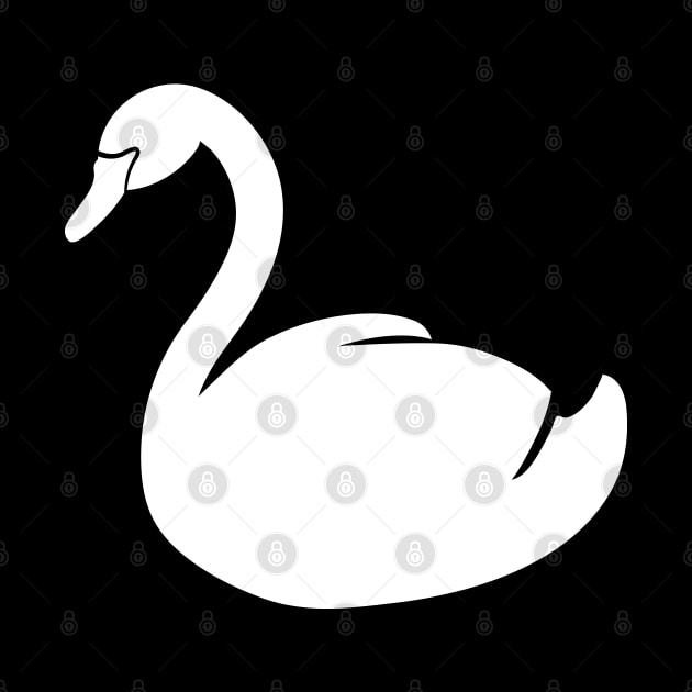 Swan Silhouette by KC Happy Shop