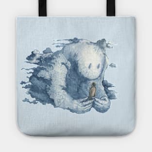 cloud and his friend - watercolor painting Tote