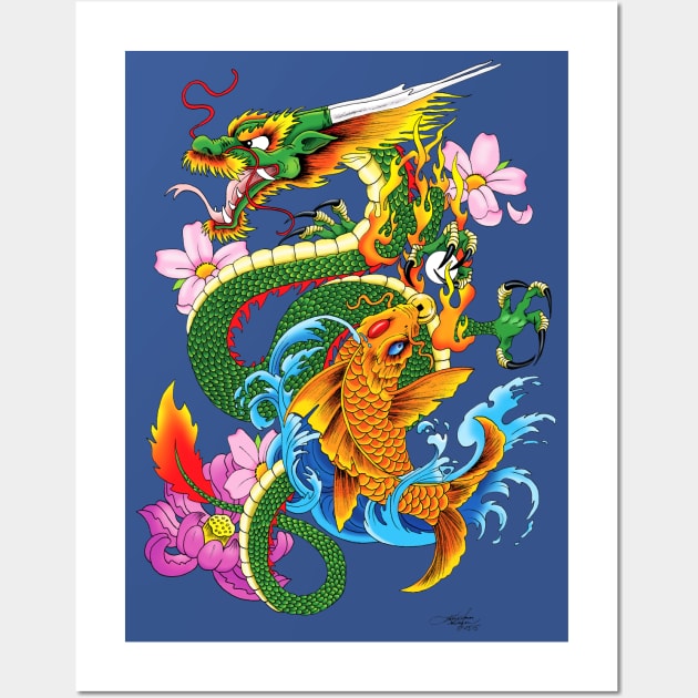 Chinese Dragon Tattoo Style - Chinese Dragon - Posters and Art Prints