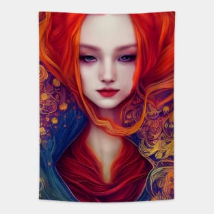 Here Comes Little Red Riding Hood Tapestry