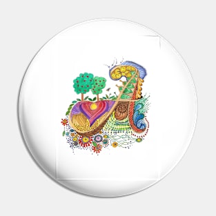 A - an illuminated letter Pin