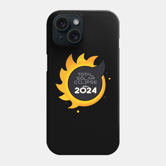 Solar Eclipse Logo, Total Solar Eclipse Sun Art Phone Case by Moonfarer