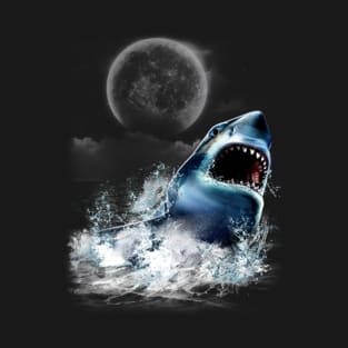 Shark in Moonlight T-Shirt