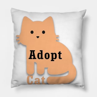 Adopt Cat Pillow