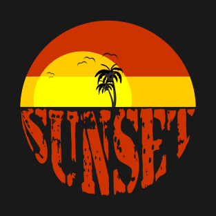 Beautiful Sunset Illustration T-Shirt