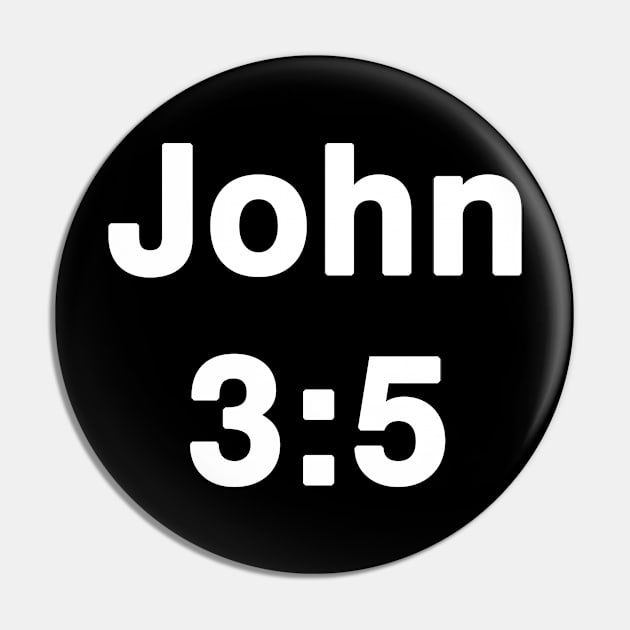 John 3:5 Typography Pin by Holy Bible Verses
