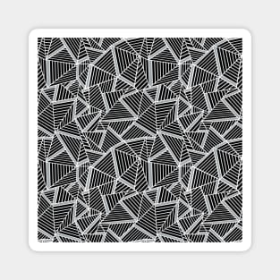 Abstract Lines 2 Grey Magnet