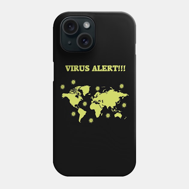 Virus Alert Phone Case by JevLavigne