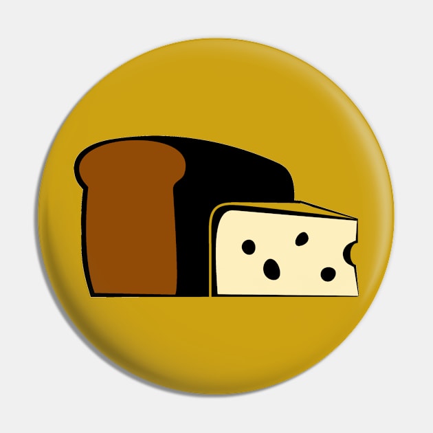 Bread & Cheese Pin by friskblomster