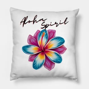 Plumeria Colorful Pillow