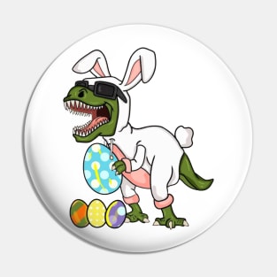 Dinosaur Bunny Happy Easter Day Pin