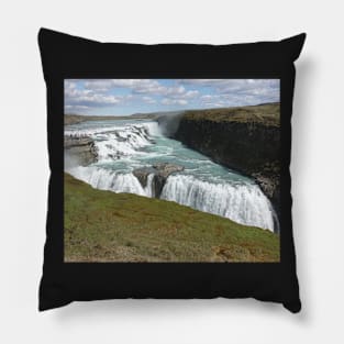 Waterfall in Iceland Pillow