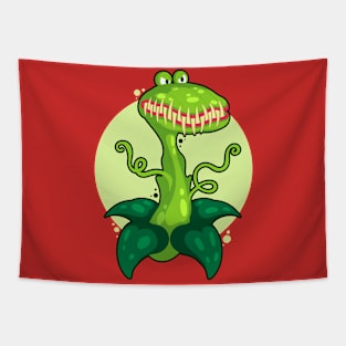 Flytrap Cartoon Illustration Crocodile Tapestry