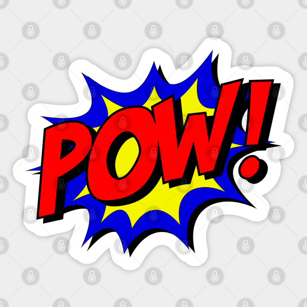 "POW!" SYMBOL - Comics - Sticker | TeePublic