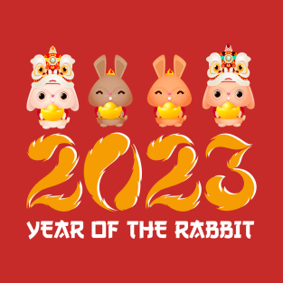 Year Of The Rabbit 2023 Happy Chinese New Year Women Men Kid T-Shirt