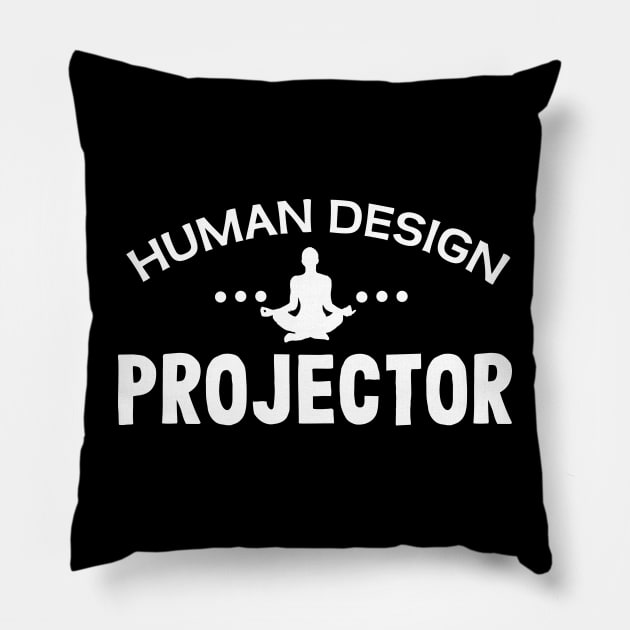 Human design projector Pillow by Purrfect Corner