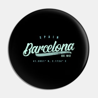 Barcelona Spain Travel Pin