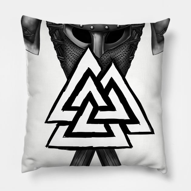 Viking Warrior Pillow by Alpheratz