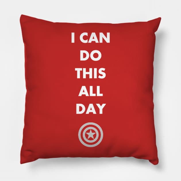 I can do this all day Pillow by DamageTwig