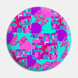 Colorful Pink Purple Pattern Pin