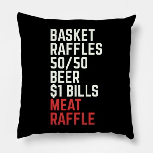 Meat Raffle Buffalo Meat Raffles WNY Minnesota Pillow