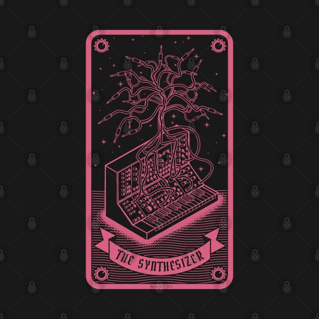 Funny Synthesizer Tarot Card for Musician by Mewzeek_T