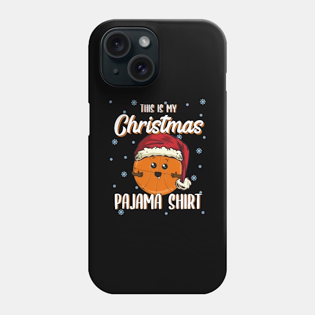 Basketball Christmas Gift Christmas Pajama Kawaii Phone Case by MGO Design