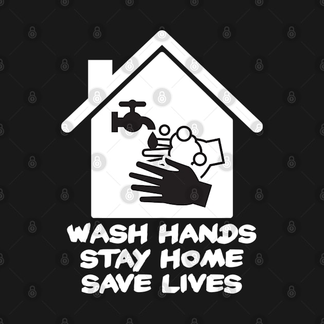 Social Distance - Wash Hands Stay Home Save Lives Isolation by FOOTBALL IS EVERYTHING