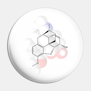 Codeine Molecule Chemistry Pin