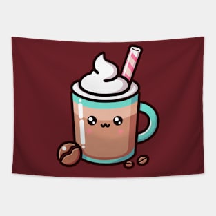 Cute Coffee with cream Tapestry