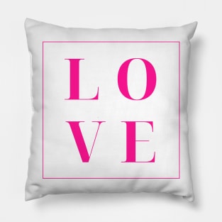 Love. Simple Love Quote. Show your love with this design. The Perfect Gift for Birthdays, Christmas, Valentines Day or Anniversaries. Pillow