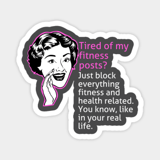 Fitness posts Magnet