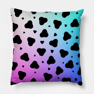 Color Cow Print Pillow