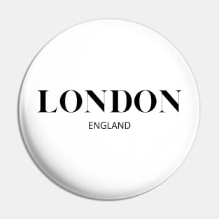 London, England, Minimalist Print Pin