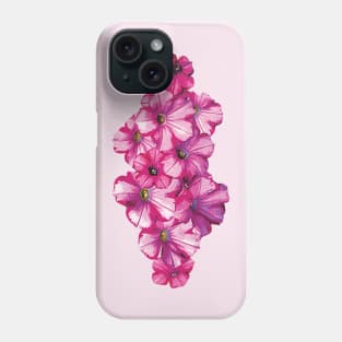 Petunias - Pink Petunias Phone Case