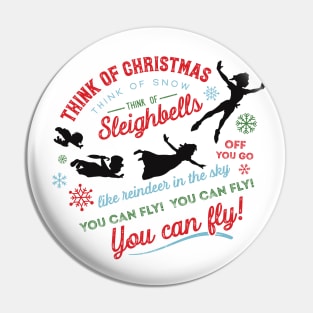 You Can Fly - Christmas Peter Pan art - Think of Christmas Think of Snow by Kelly Design Company Pin