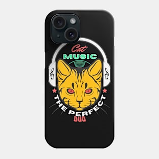 Cat And Music The Perfect Duo Phone Case