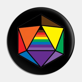 D20 DnD Pride Pin