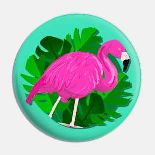 flamingo art Pin