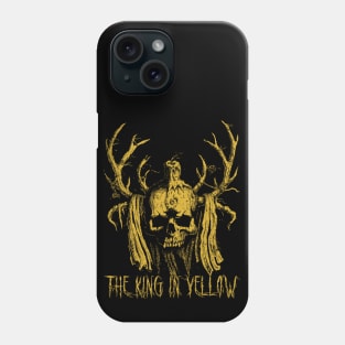 King in Yellow horned skull Phone Case