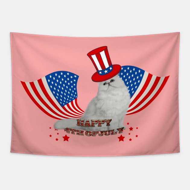 Happy 4th Of July Tapestry by Nicky2342