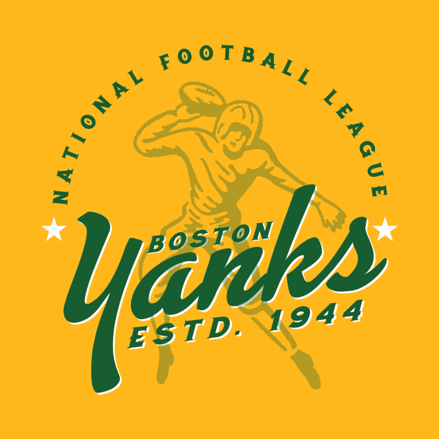 Boston Yanks Football by MindsparkCreative