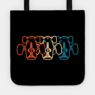 Retro 60's F1 Car Design Tote