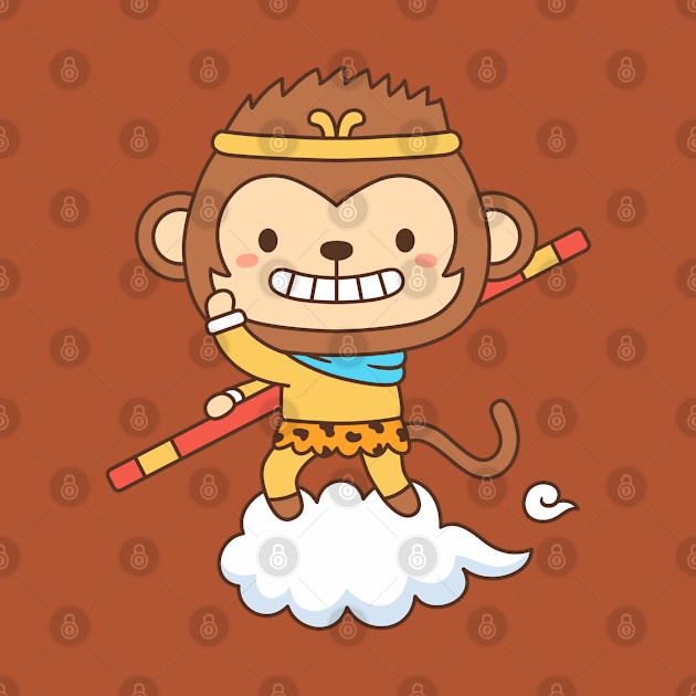 Cute Monkey King Sun Wukong by rustydoodle