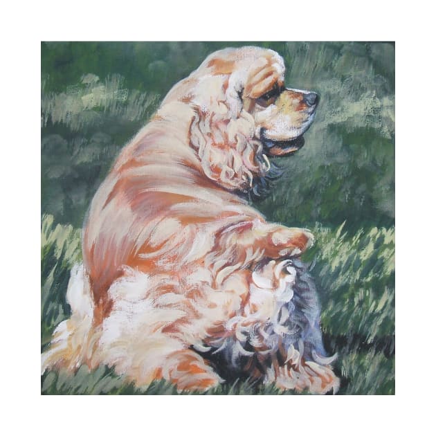 American Cocker Spaniel Fine Art Painting by LASHEPARD