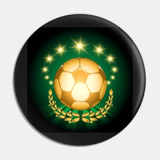 Golden Soccer Ball Pin